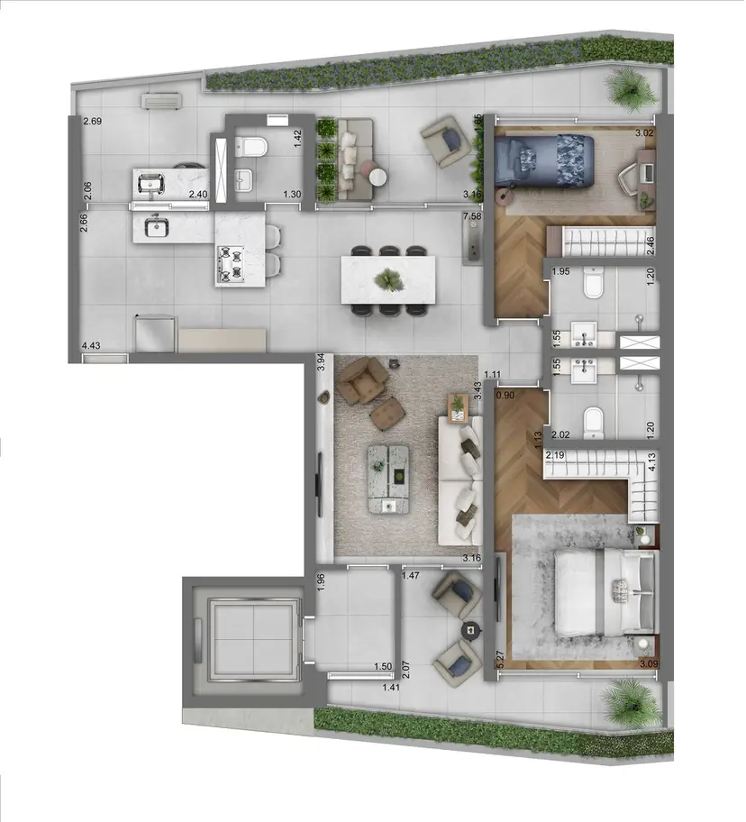 Planta Planta 112 m²