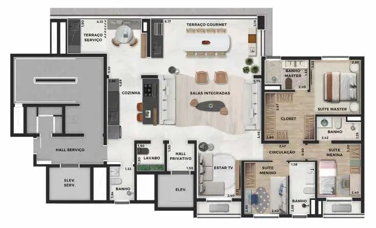 Planta Planta 148 m²