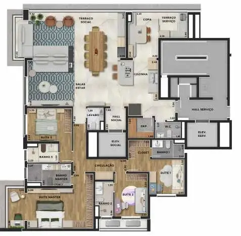 Planta Planta 191 m²