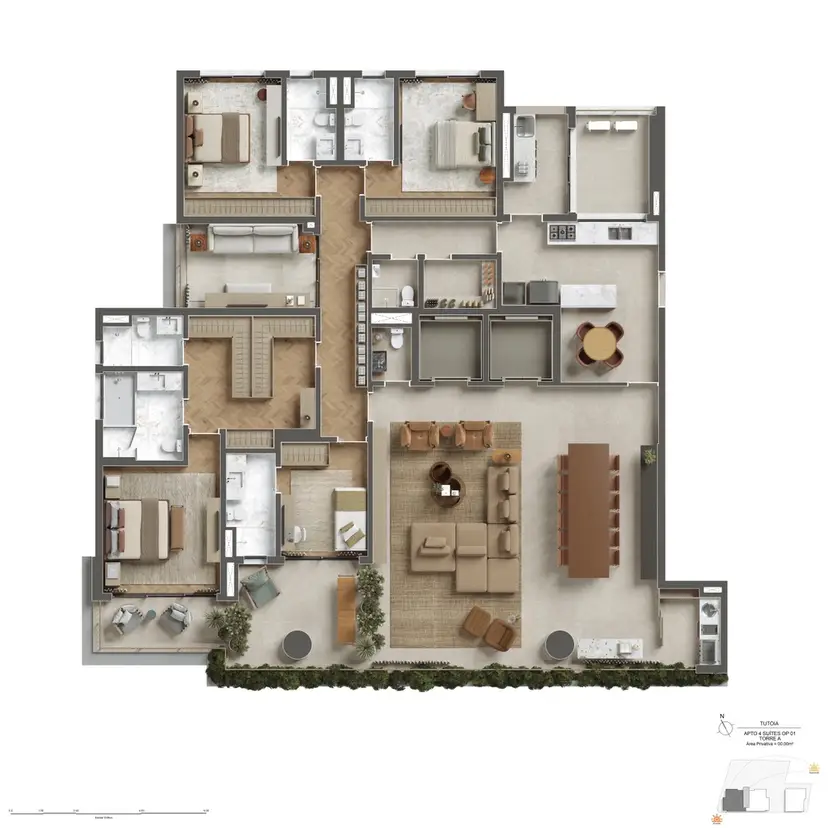 Planta Planta 300 m²