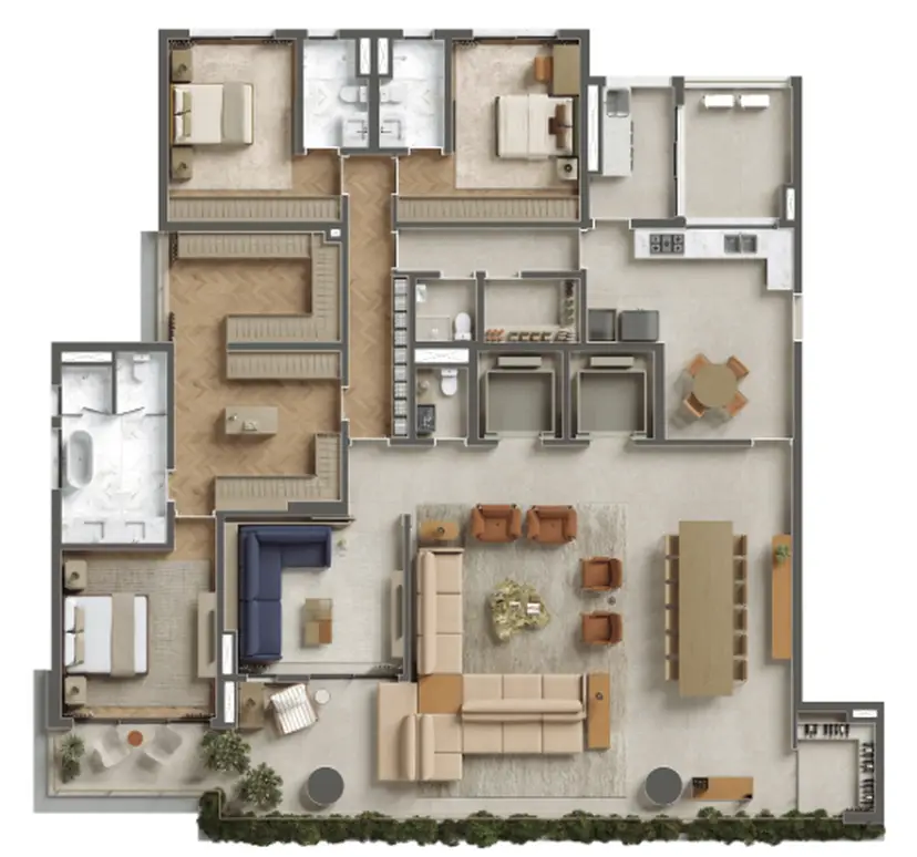 Planta Planta 300 m²