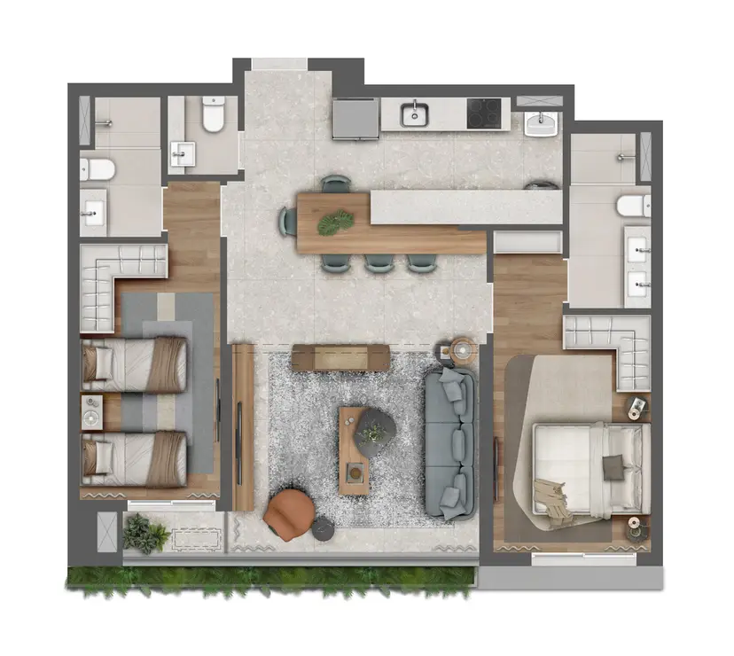 Planta Planta 87 m²