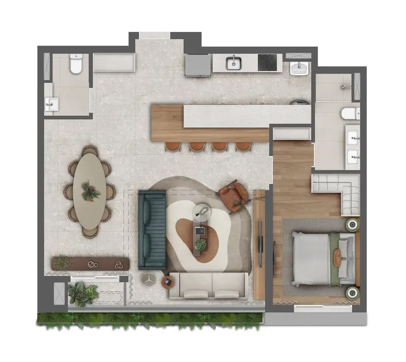 Planta Planta 87 m²