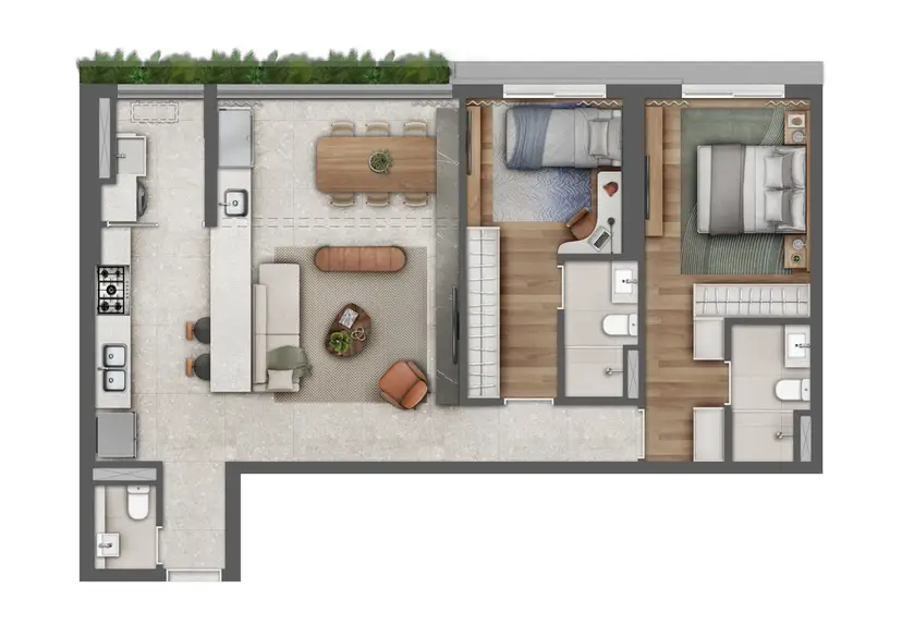 Planta Planta 92 m²