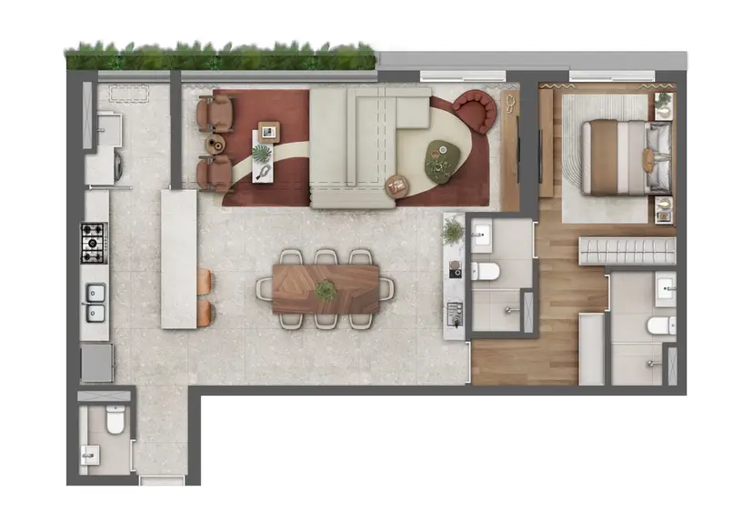 Planta Planta 92 m²