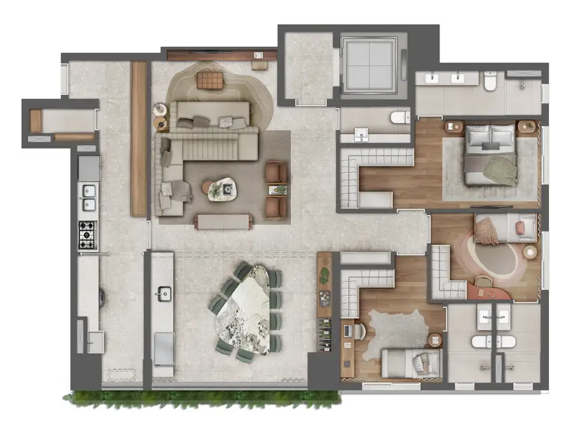 Planta Planta 145 m²